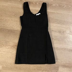 Black, fitted linen dress NEVER WORN